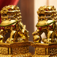 Golden Pair of Fu Dog
