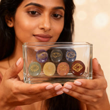 7 Chakra Crystals Set With Symbol