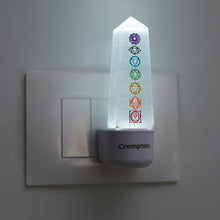 7 Chakras Selenite Lamp