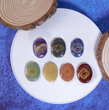 7 Chakra Crystals Set With Symbol