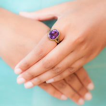 Amethyst Finger Ring