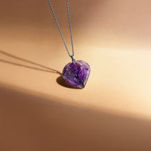 Amethyst Heart Pendant (0.5 inch)