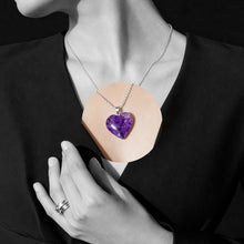 Amethyst Heart Pendant (0.5 inch)
