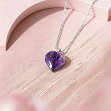 Amethyst Heart Pendant (0.5 inch)