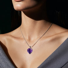 Amethyst Heart Pendant (0.5 inch)