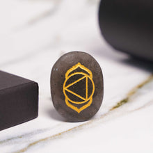 Amethyst & Lapis Mix Pebble – Third Eye Chakra Symbol (Ajna)