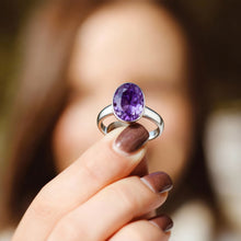 Amethyst Finger Ring