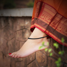 Black Tourmaline Anklet (4 mm)