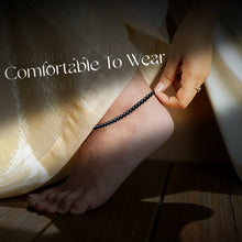 Black Tourmaline Anklet (4 mm)