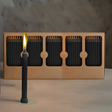 Premium Black Candles (1 Set = 10 Candles)