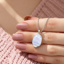 Blue Lace Agate Pendant (1 inch)