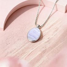 Blue Lace Agate Pendant (1 inch)
