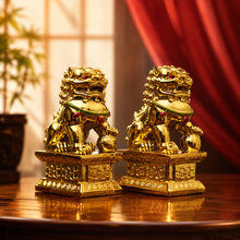 Golden Pair of Fu Dog