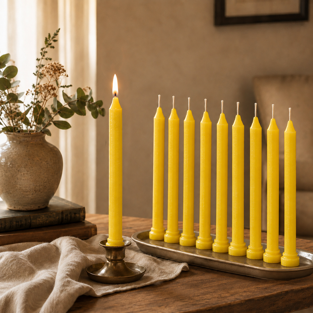 Yellow Candle(1 Set = 10 Candles)