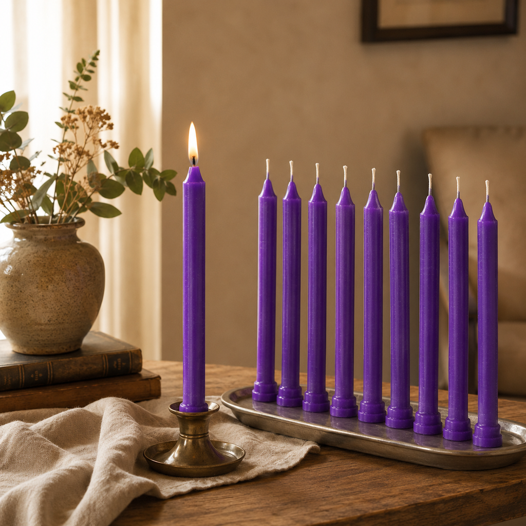 Voilet Candle(1 Set = 10 Candles)