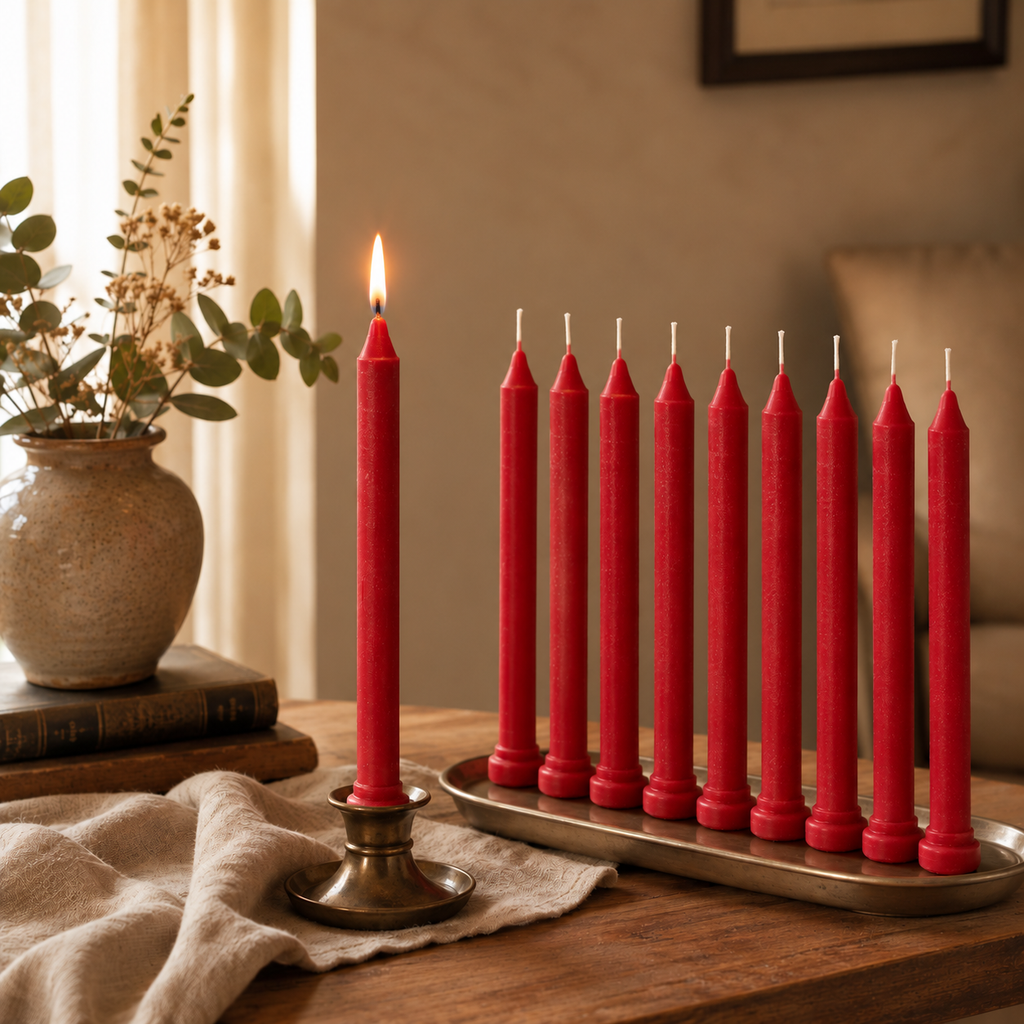 Red candle(1 Set = 10 Candles)