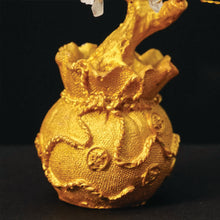 Clear Quartz Crystal Tree with Golden Potli (Free 3 Sets of Chinese Coins)