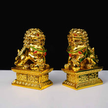 Golden Pair of Fu Dog
