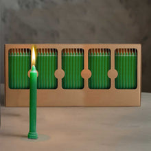 Premium Green Candles (1 Set = 10 Candles)