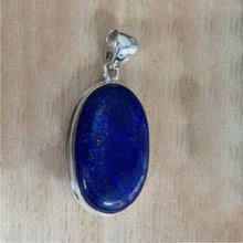 Lapis Lazuli Pendant (Pure Silver 1 inch)