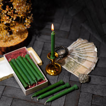 Premium Green Candles (1 Set = 10 Candles)