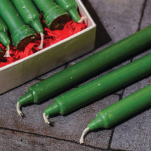 Premium Green Candles (1 Set = 10 Candles)