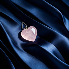 Rose Quartz Heart Shaped Pendant