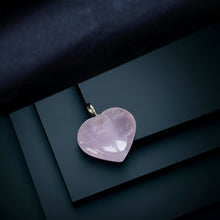 Rose Quartz Heart Shaped Pendant