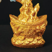 Turquoise Crystal Tree with Golden Ingot (Free 3 Sets of Chinese Coins)