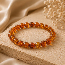 Amber Bracelet & Citrine Ring