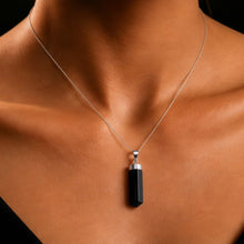 Black Tourmaline Polished Pendant (1 inch)
