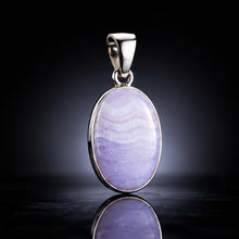 Blue Lace Agate Pendant (1 inch)