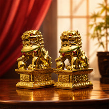 Golden Pair of Fu Dog