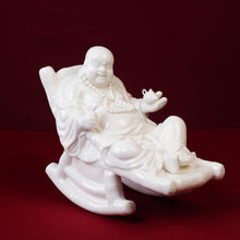 White Laughing Buddha