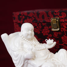 White Laughing Buddha