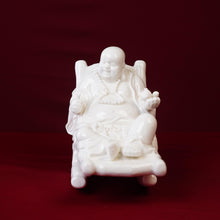 White Laughing Buddha