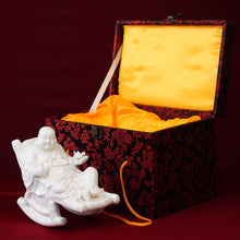 White Laughing Buddha