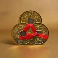 Authentic 3-Tied Chinese Coins for Wealth & Prosperity (Set of 10)