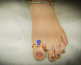 Lapis Toe Ring (Pair of 2)