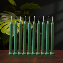 Premium Green Candles (1 Set = 10 Candles)