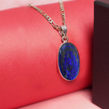 Lapis Lazuli Pendant (Pure Silver 1 inch)