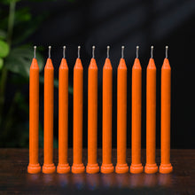Orange Candles (1 Set = 10 Candles)